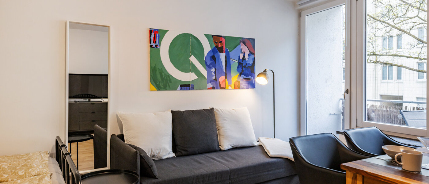 appartamento München Schwabing-West (rund um den Hohenzollernplatz) 04 zona living 14776