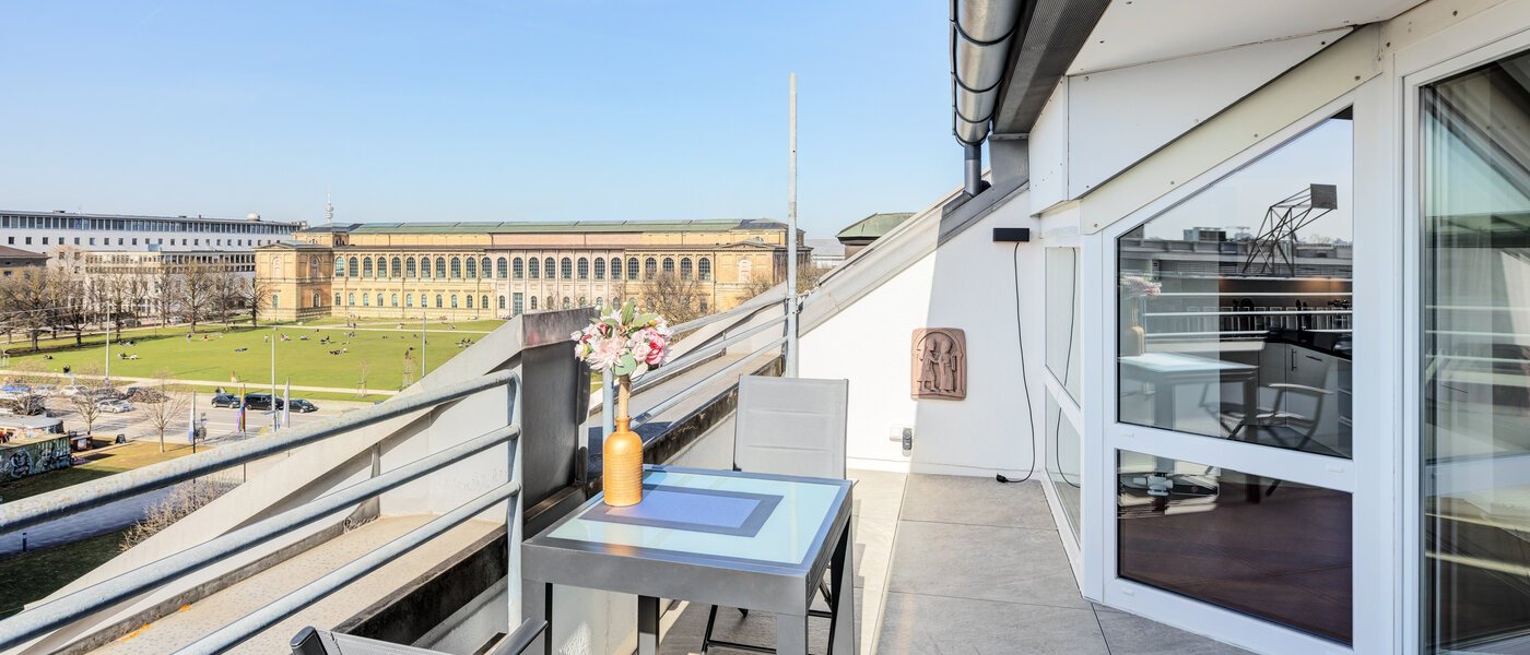 maisonnette con galleria München Maxvorstadt 01 terrazza sul tetto 14785