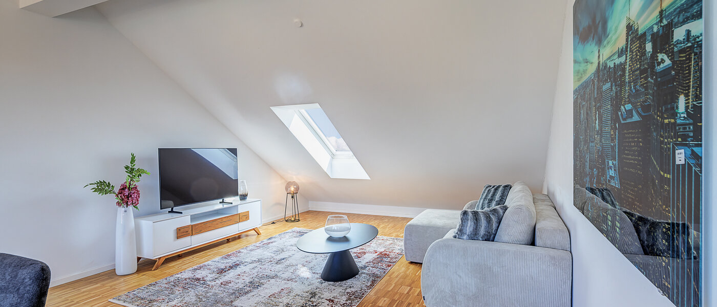 attico con terrazzo Aschheim 04 zona living 14787