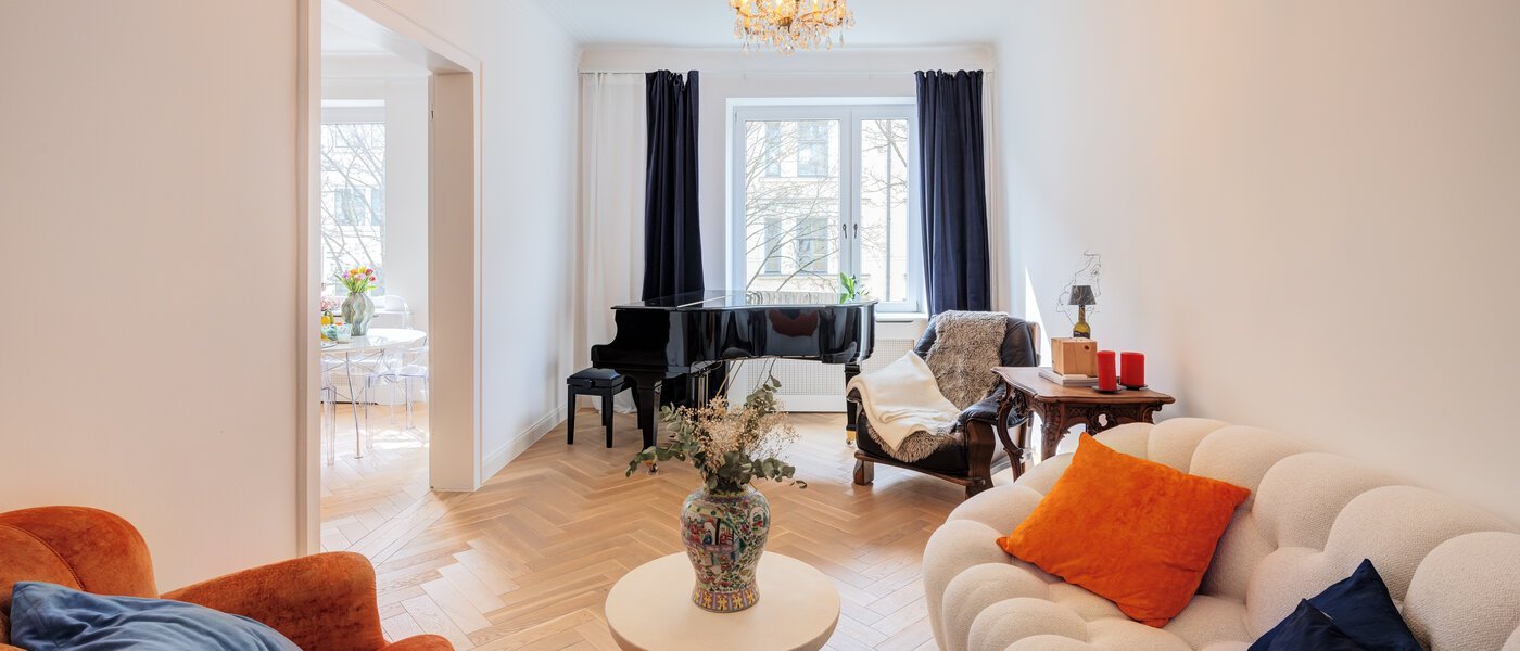 appartamento München Schwabing-West (rund um den Hohenzollernplatz) 01 zona living 14795