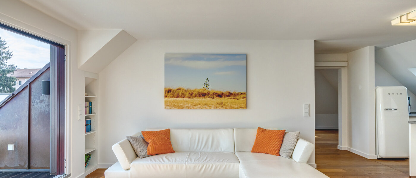 attico con terrazzo München Moosach 02 zona living 14797