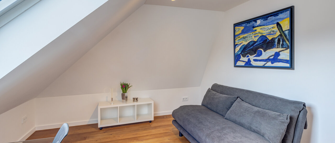 attico con terrazzo München Moosach 01 Studio / Camera degli ospiti 14797