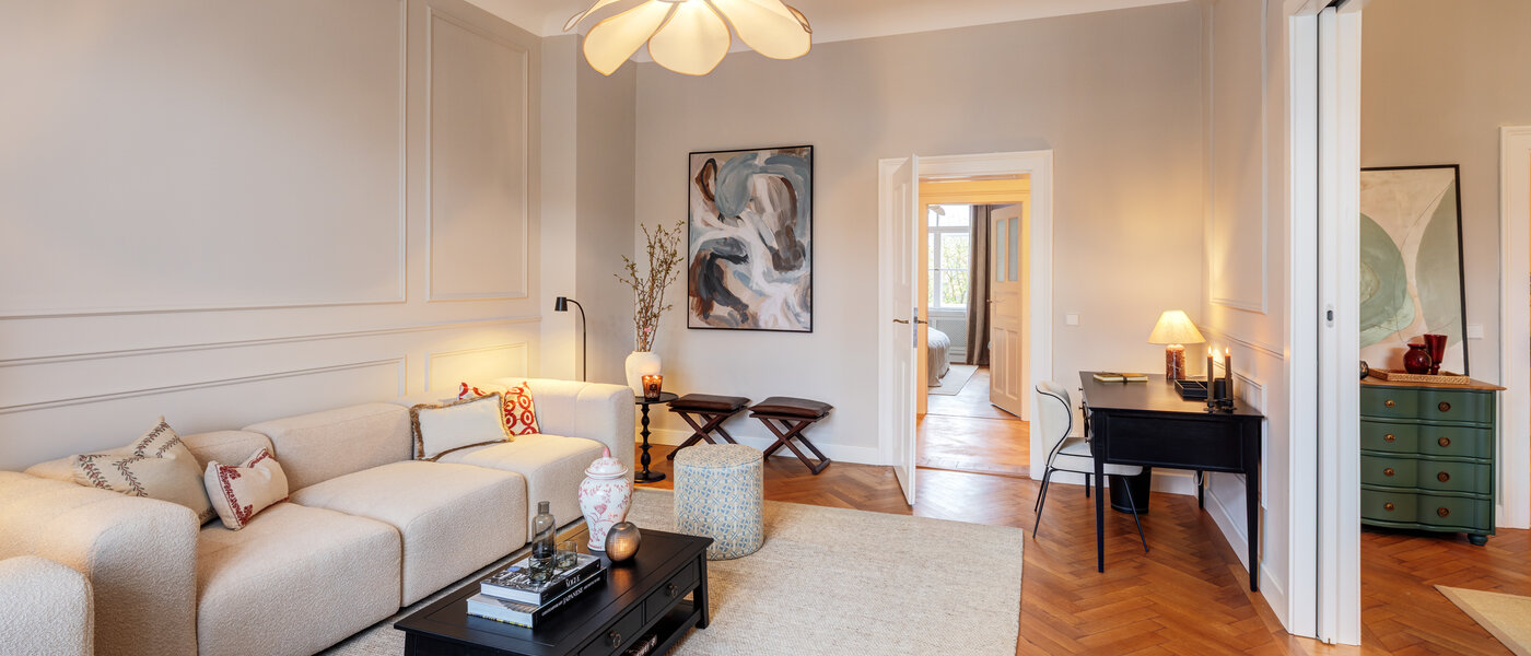 appartamento München Altbogenhausen 03 zona living 14814