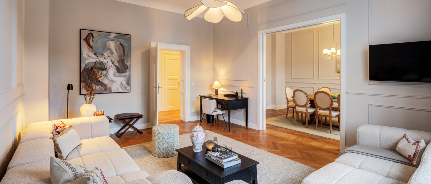 appartamento München Altbogenhausen 04 zona living 14814