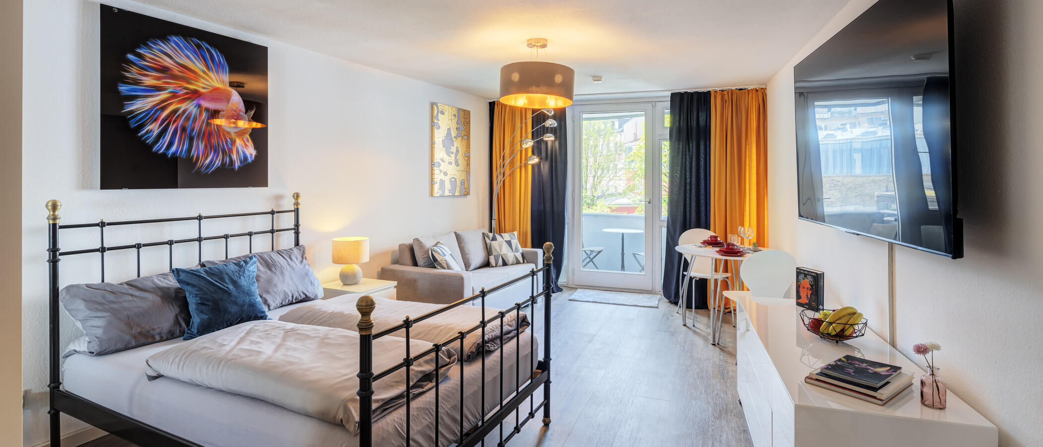 appartamento München Maxvorstadt 01 zona living 14821