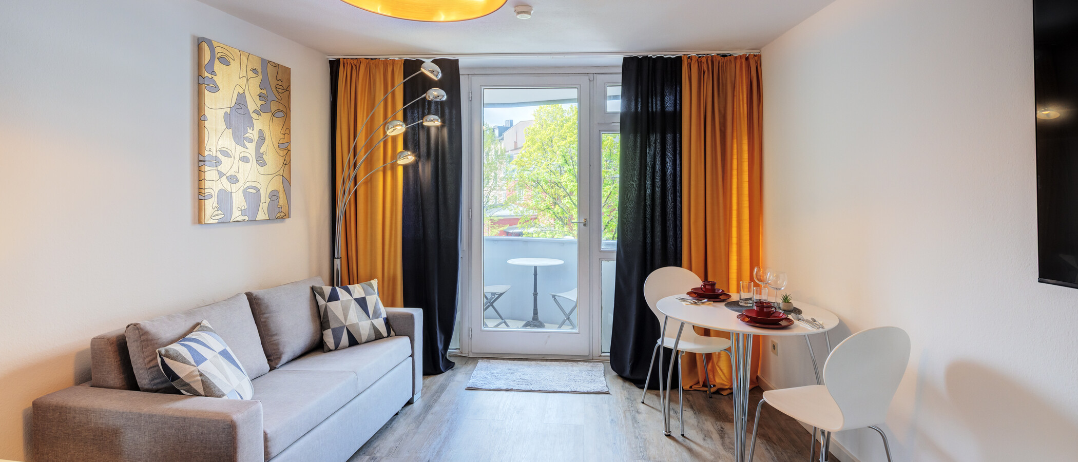 appartamento München Maxvorstadt 02 zona living 14821