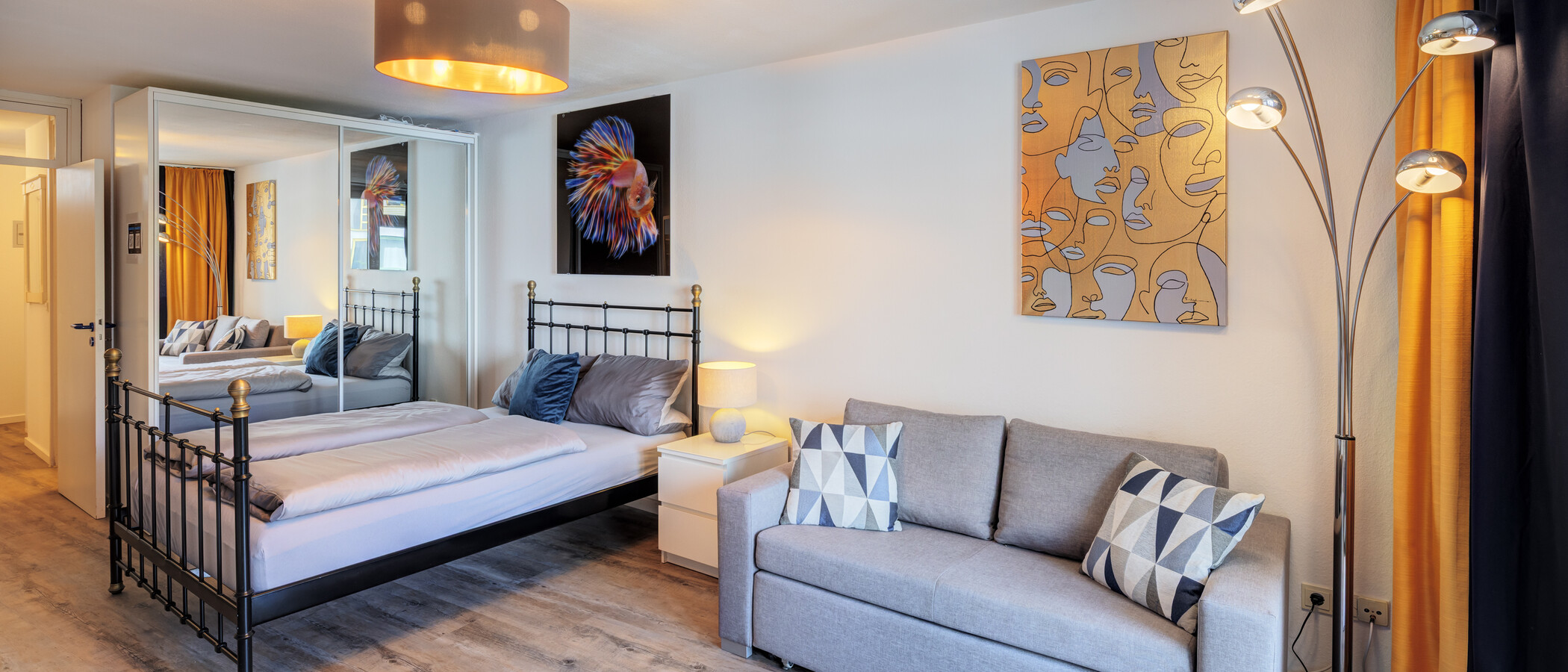 appartamento München Maxvorstadt 03 zona living 14821