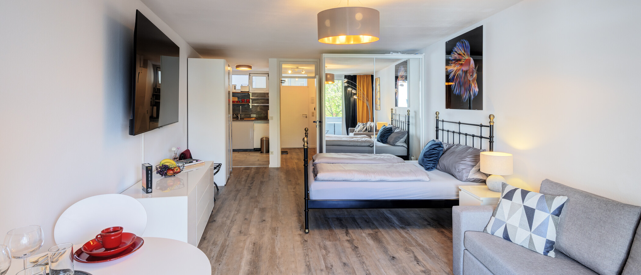 appartamento München Maxvorstadt 04 zona living 14821