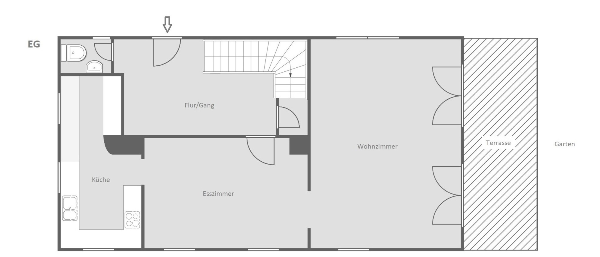 casa indipendente München Obersendling 01 planimetria 14826