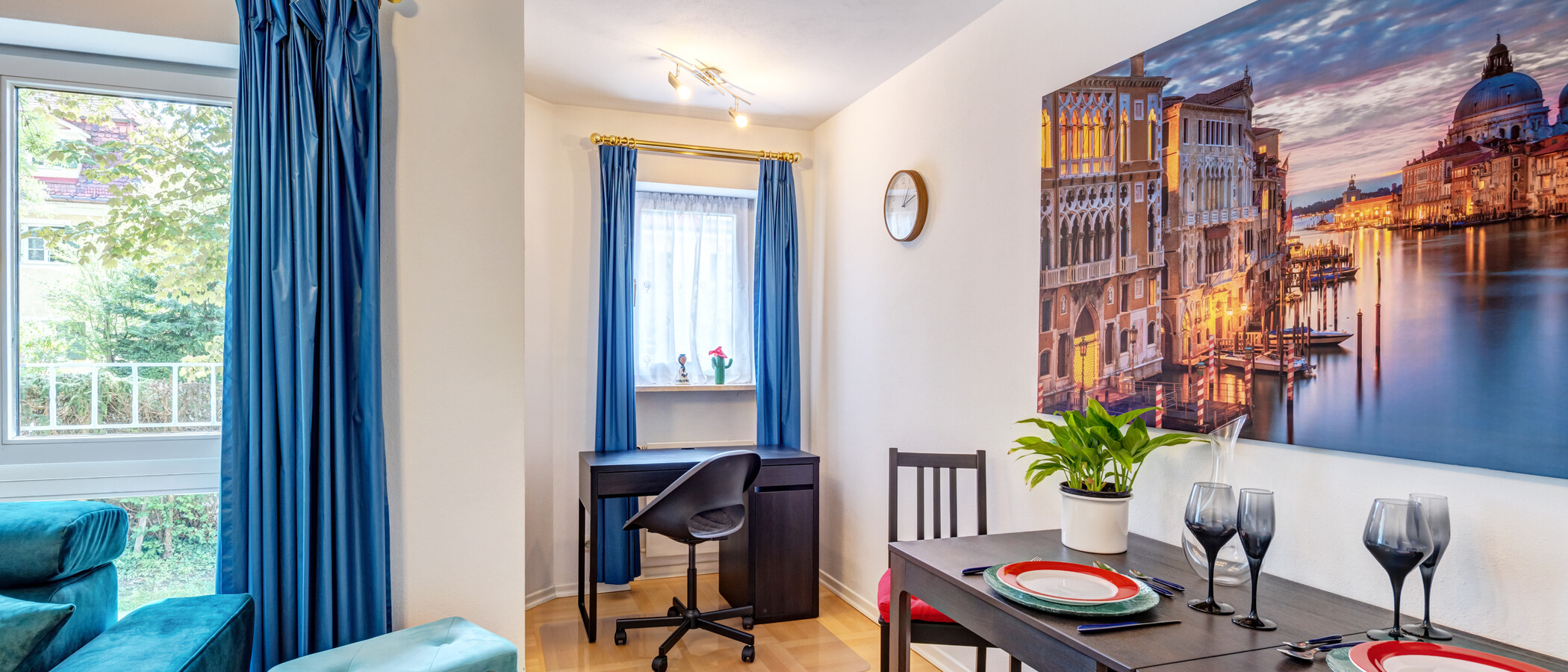 abitazione München Nymphenburg 02 zona living 14834