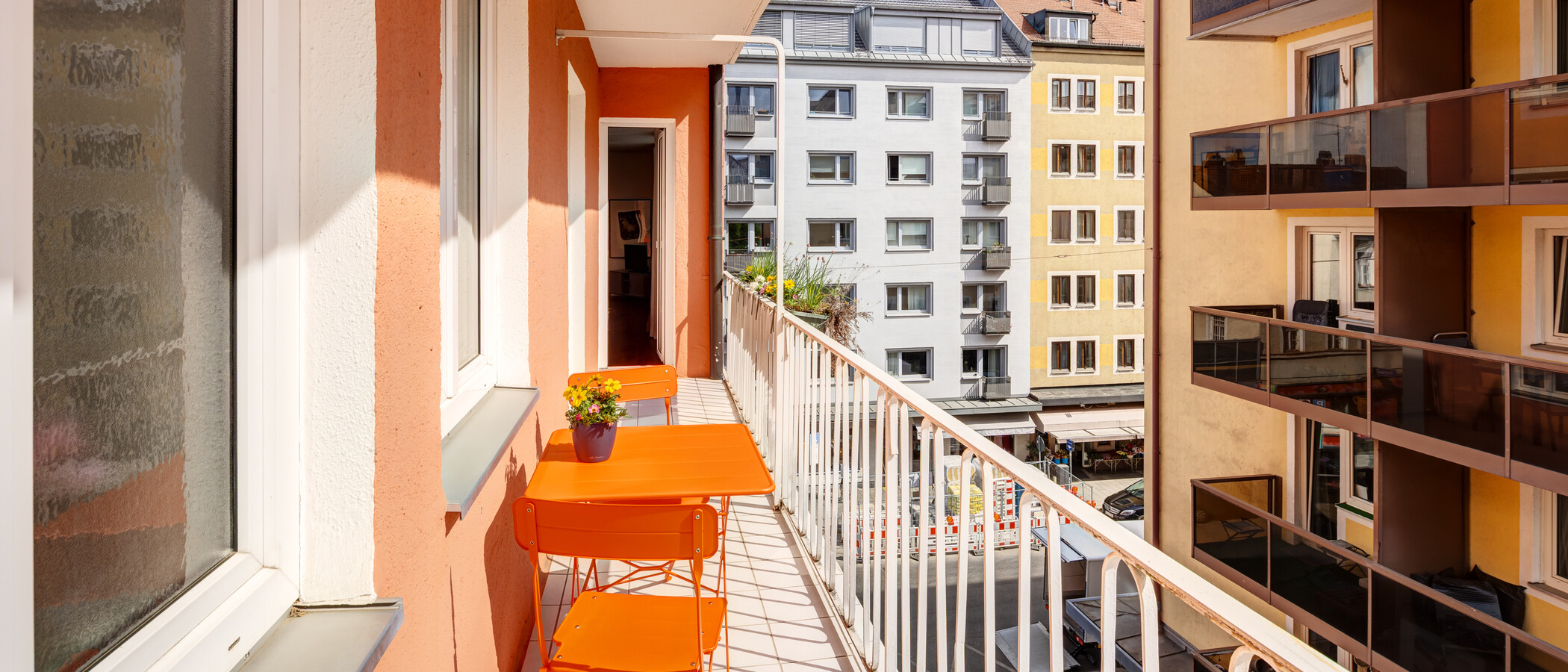 appartamento München Schwabing (links der Leopoldstraße) 01 balcone 14839