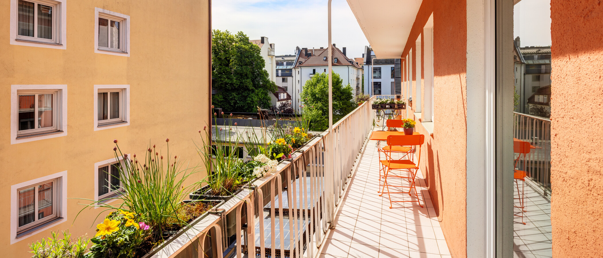 appartamento München Schwabing (links der Leopoldstraße) 02 balcone 14839
