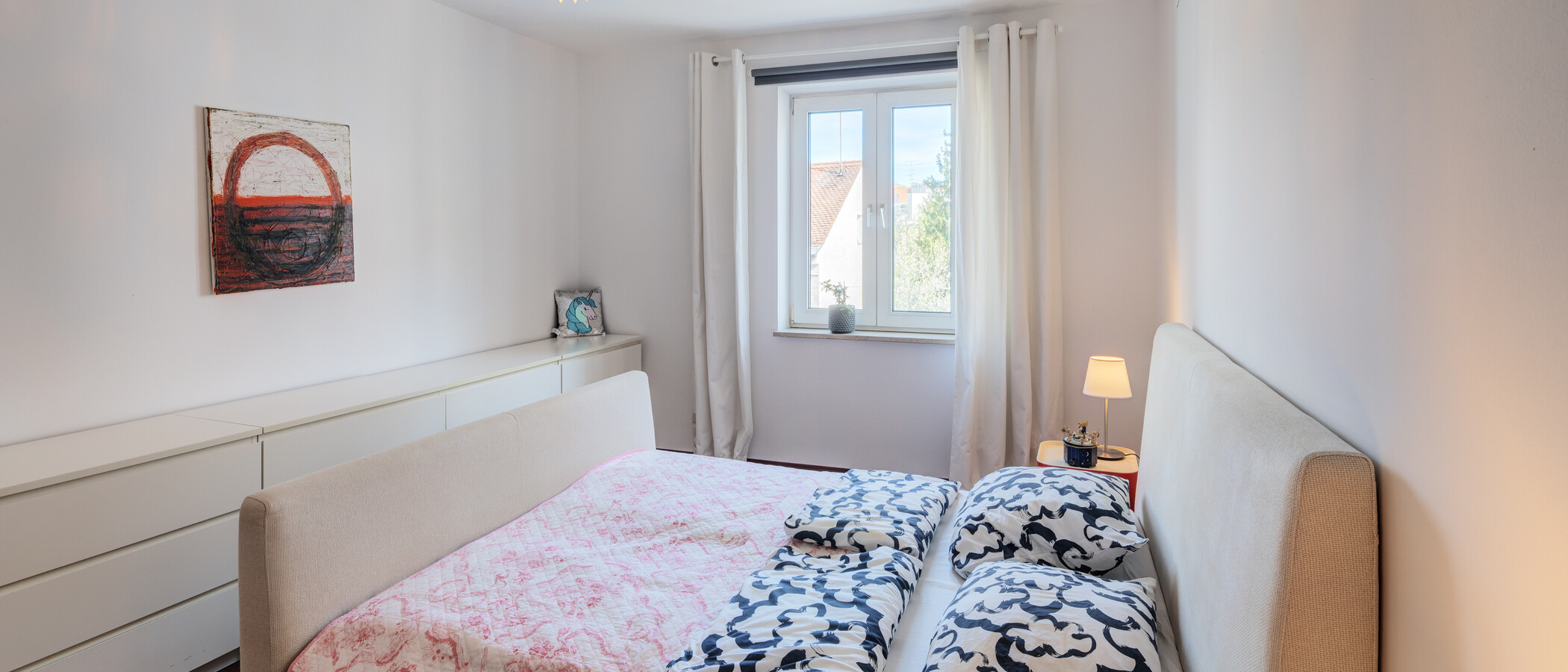 appartamento München Schwabing (links der Leopoldstraße) 03 camera da letto 14839