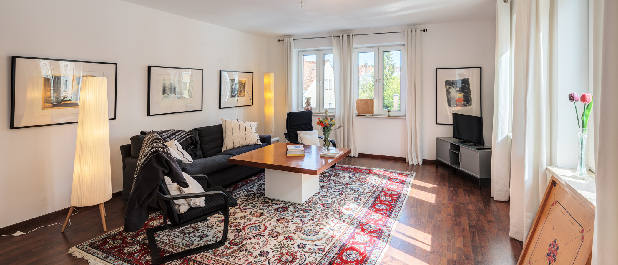 appartamento München Schwabing (links der Leopoldstraße) 02 soggiorno 14839