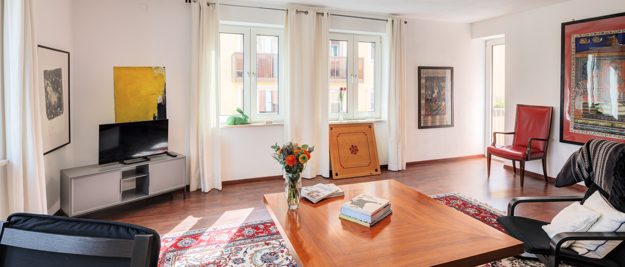 appartamento München Schwabing (links der Leopoldstraße) 03 soggiorno 14839
