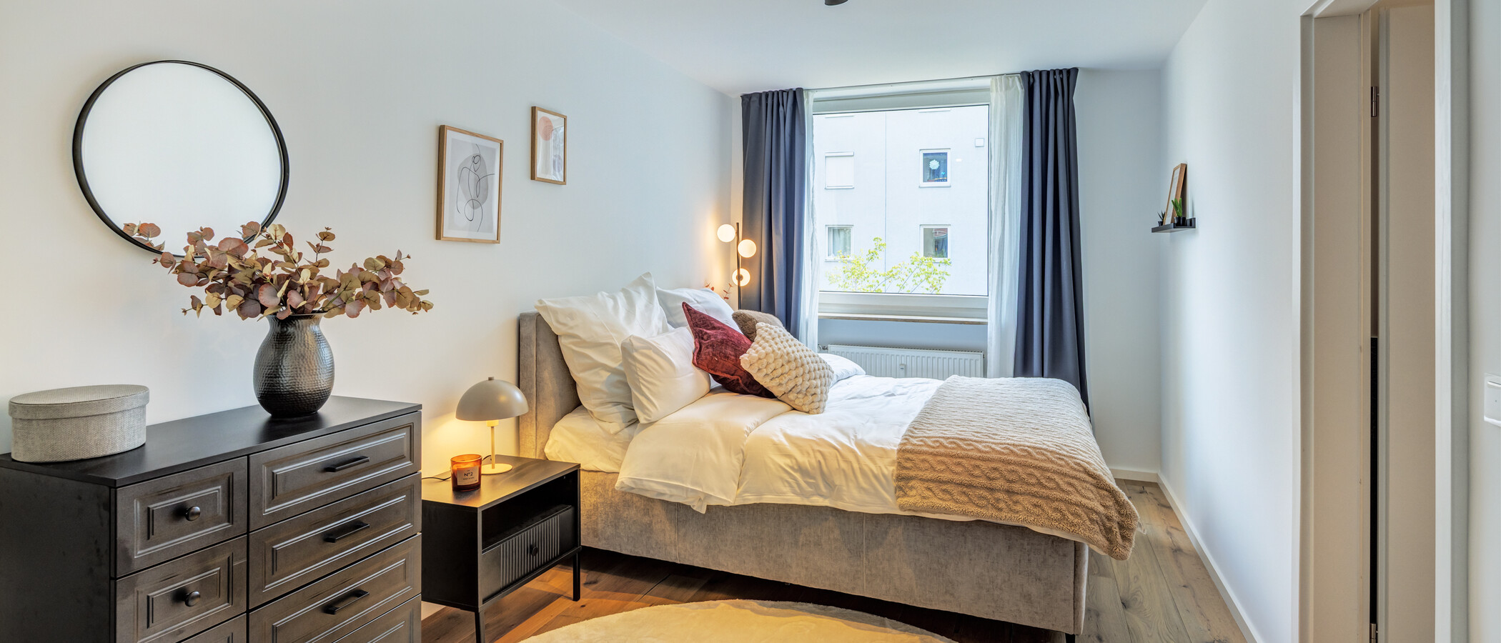 appartamento München Schwabing-West 01 camera da letto 14841