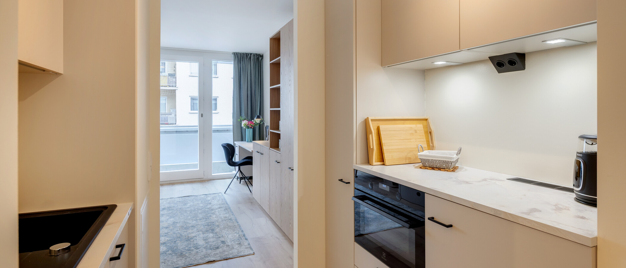 appartamento München Maxvorstadt - Universitätsviertel 03 cucina 14844