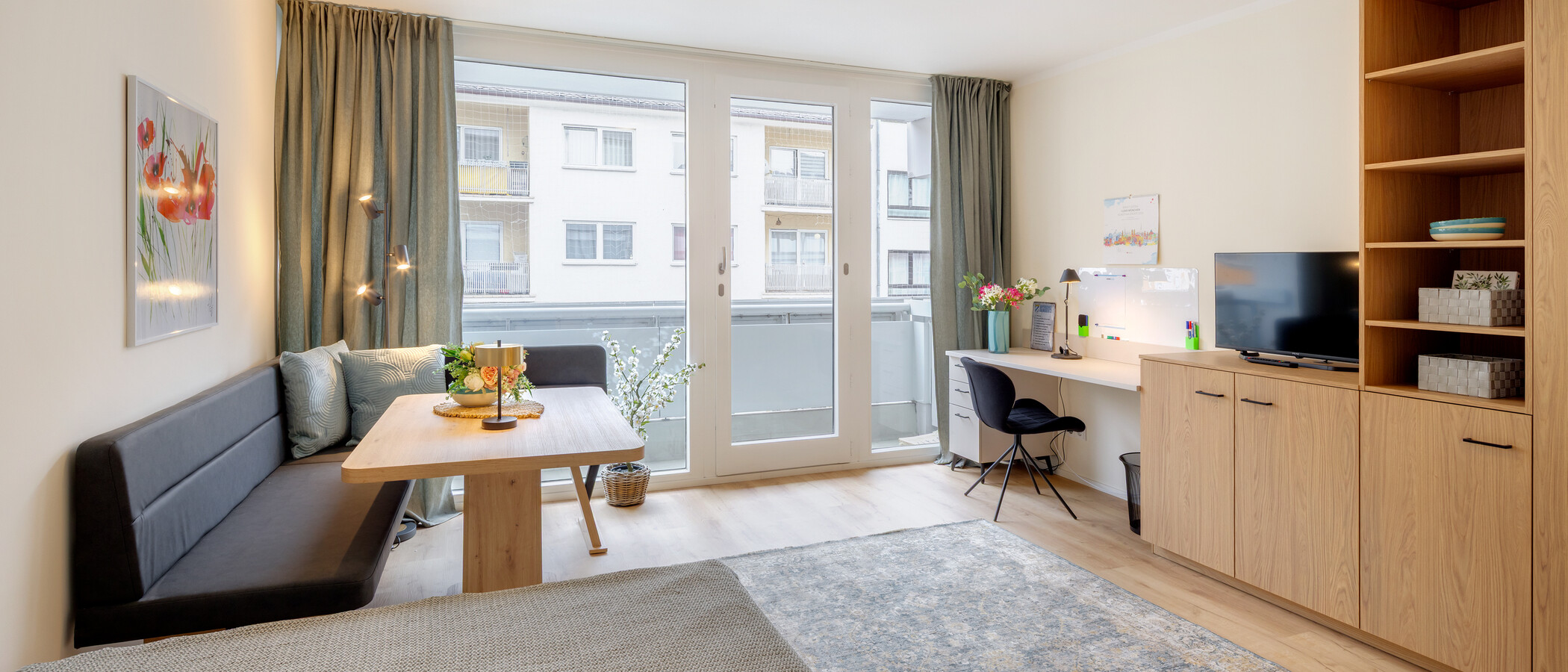 appartamento München Maxvorstadt - Universitätsviertel 01 zona living 14844