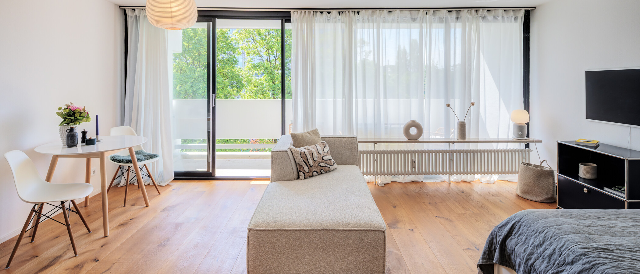 appartamento München Nymphenburg 01 zona living 14845