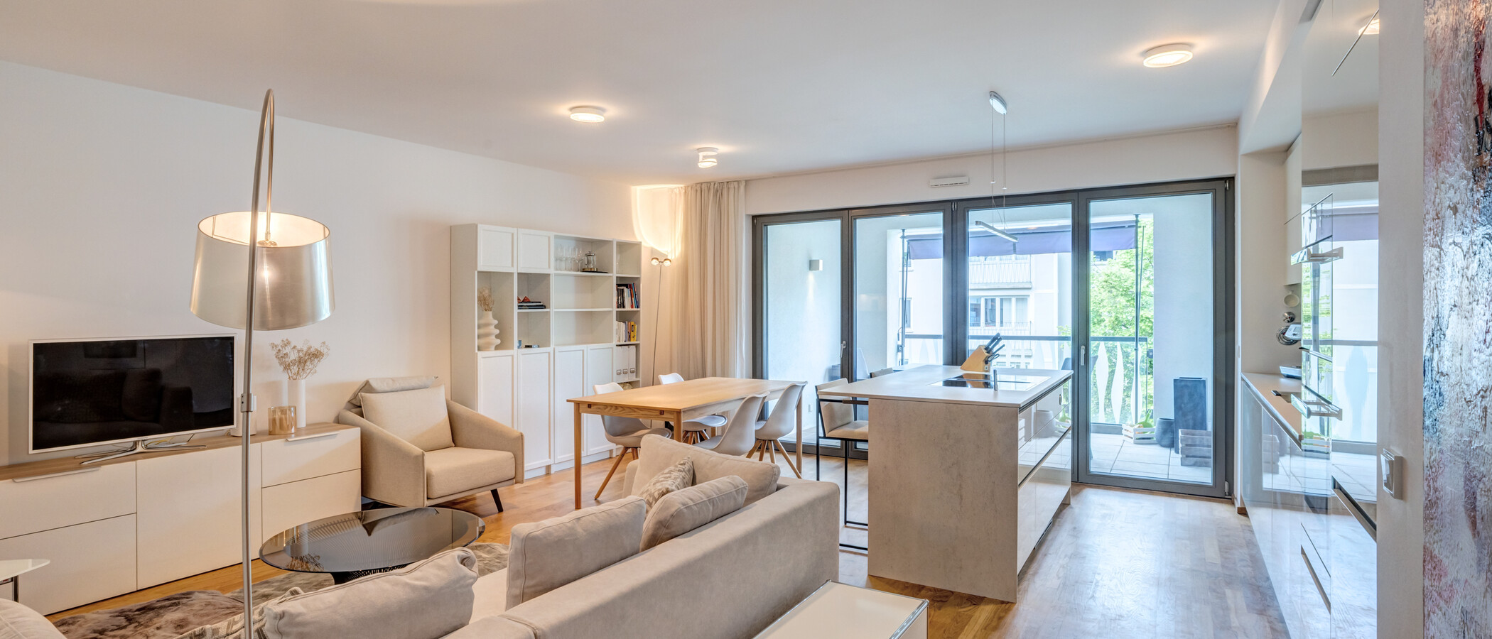appartamento München Ludwigsvorstadt 01 zona living 14847