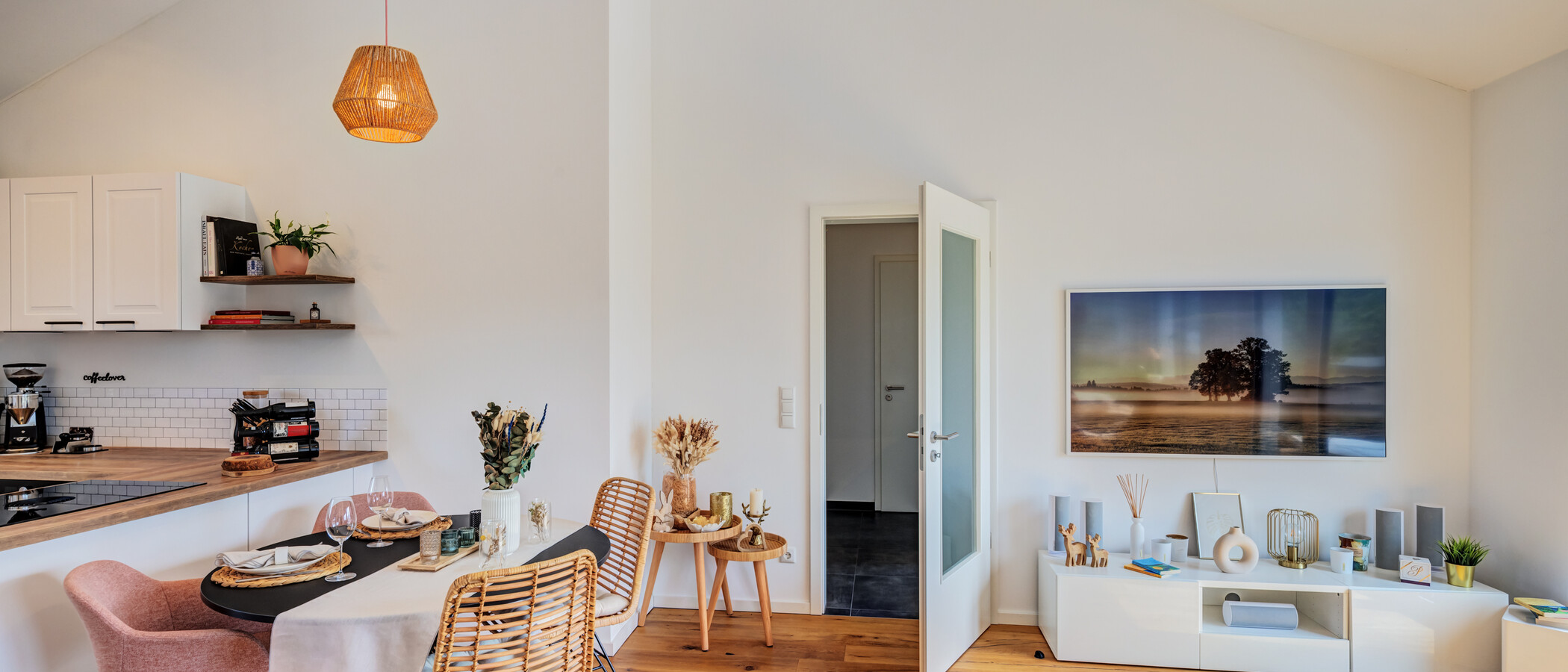 attico con terrazzo Planegg 04 zona living 14854