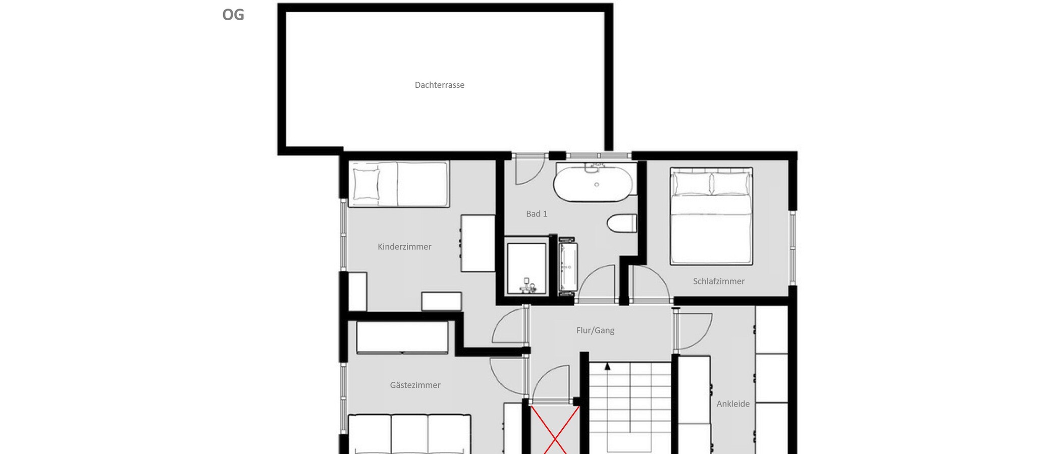 casa a schiera Wörthsee 02 planimetria 14865