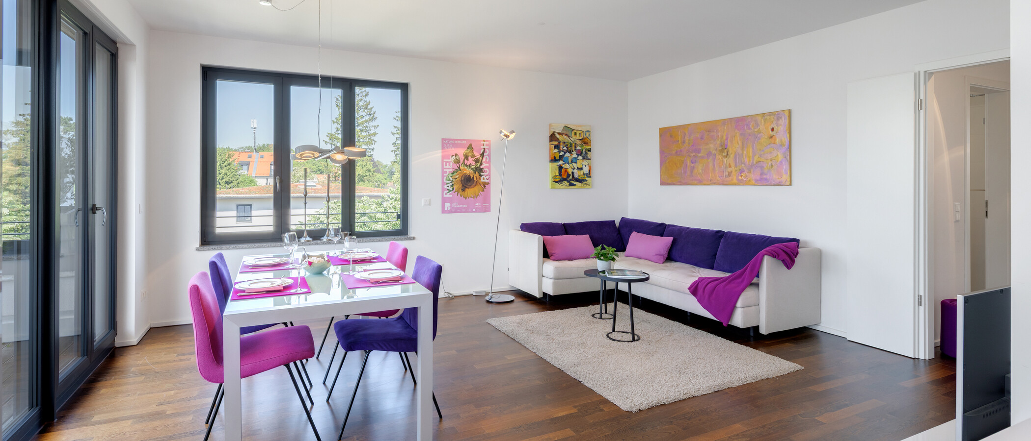 attico con terrazzo München Altbogenhausen 02 zona living 14872