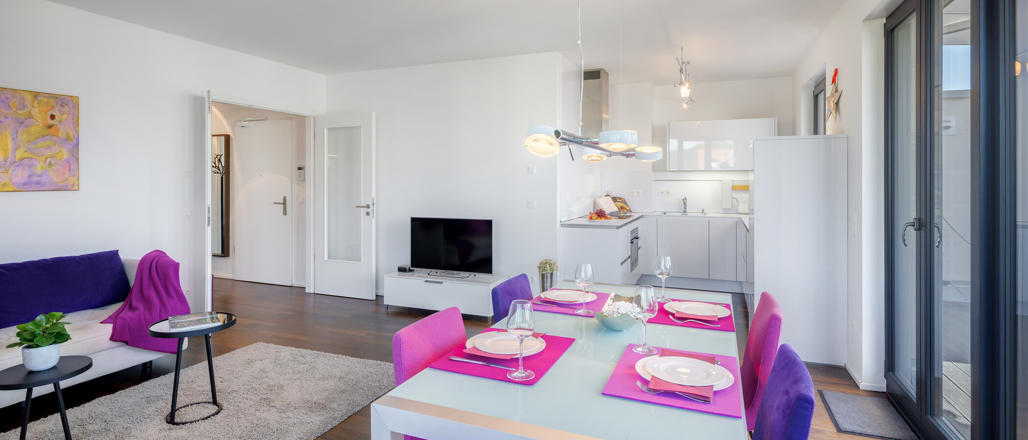 attico con terrazzo München Altbogenhausen 03 zona living 14872