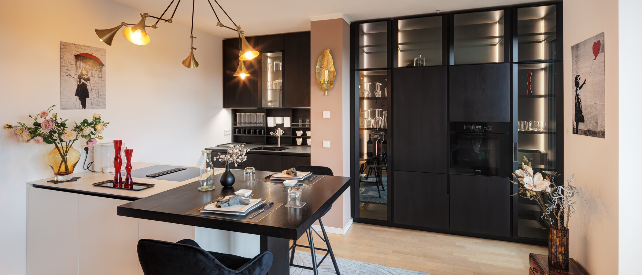 attico con terrazzo München Sendling 01 cucina 14873