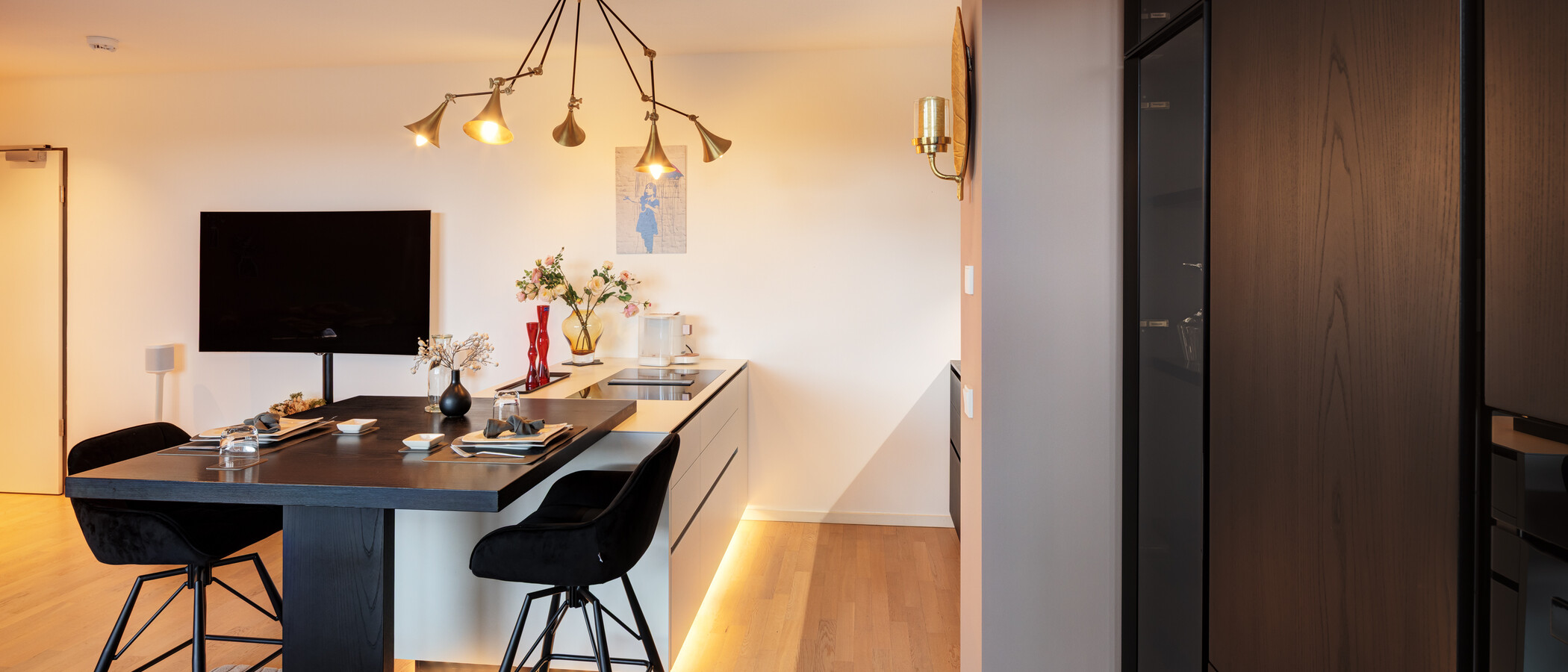 attico con terrazzo München Sendling 03 cucina 14873