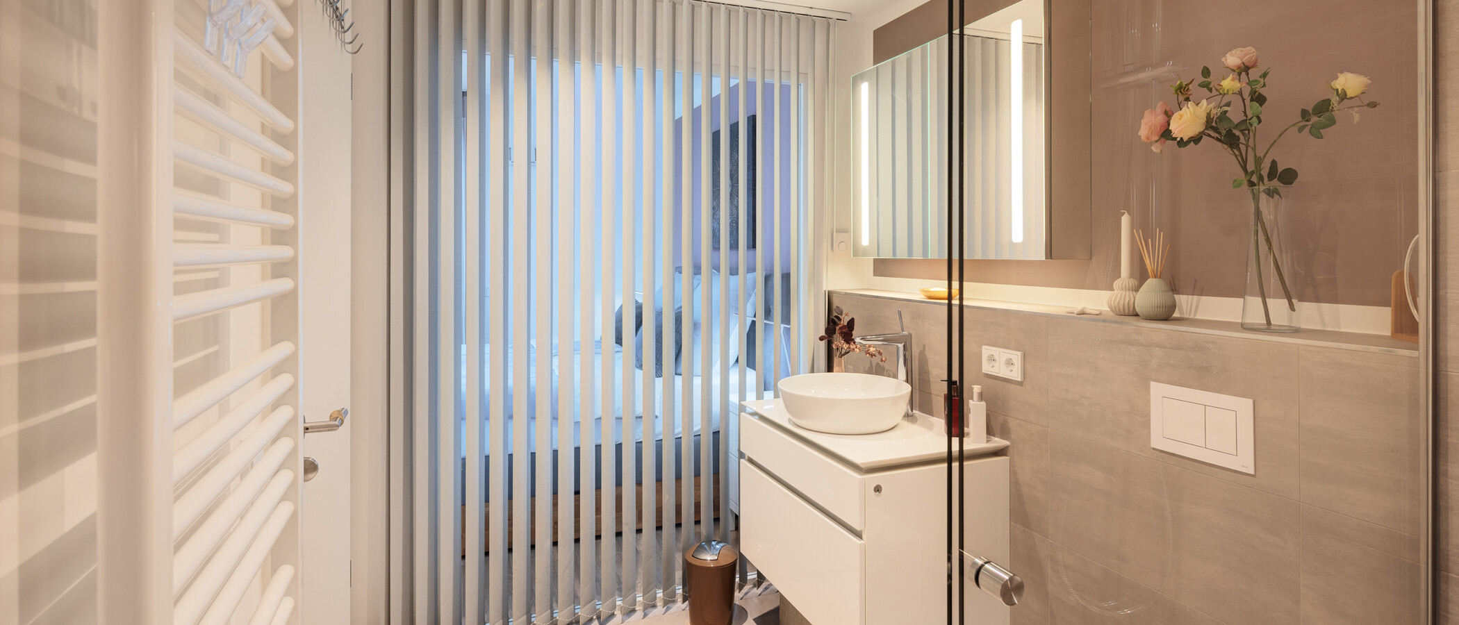 attico con terrazzo München Sendling 01 bagno 14873