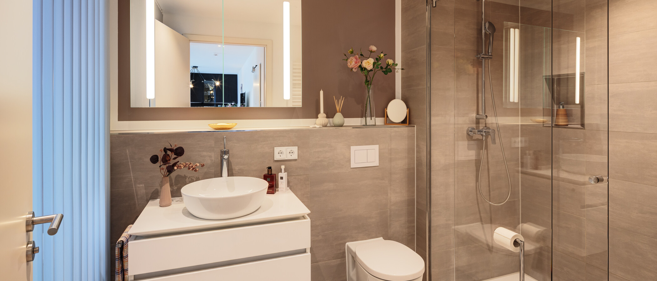 attico con terrazzo München Sendling 02 bagno 14873