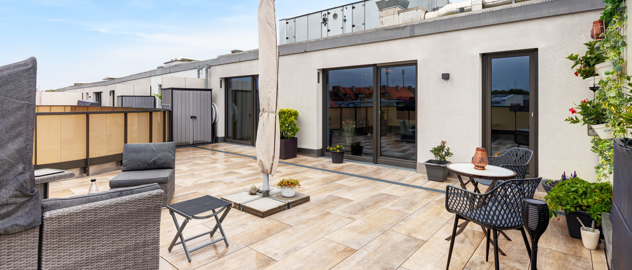 attico con terrazzo München Sendling 04 terrazza sul tetto 14873