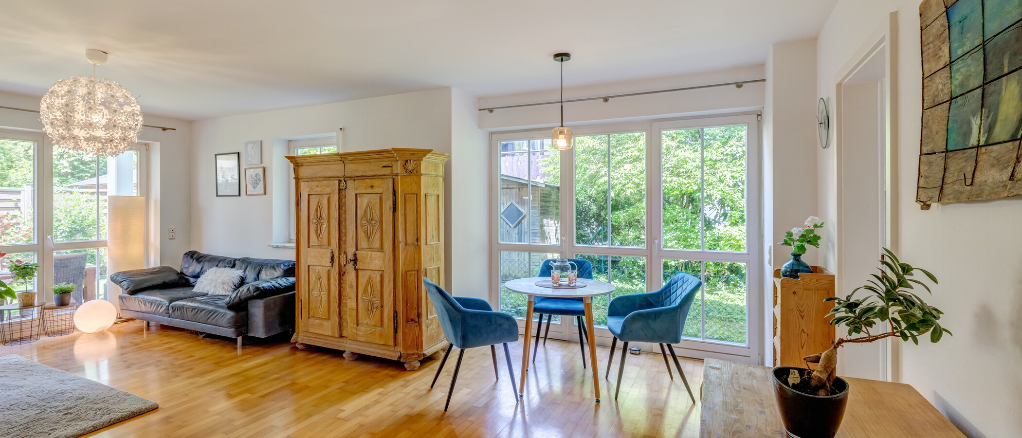 appartamento con giardino München Pasing 01 zona living 14874
