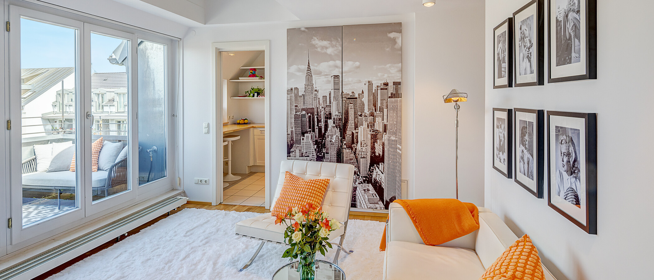 appartamento con galleria München Maxvorstadt 02 zona living 14890