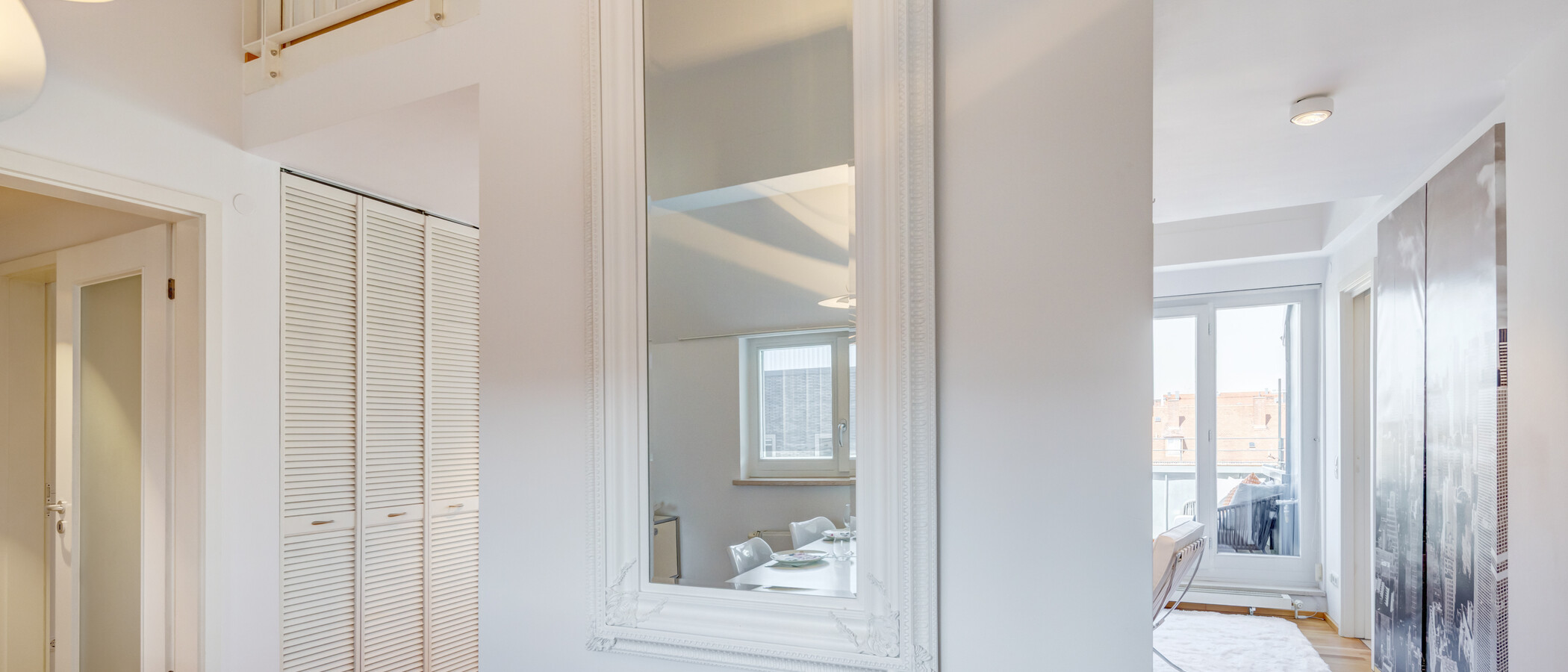 appartamento con galleria München Maxvorstadt 06 zona living 14890