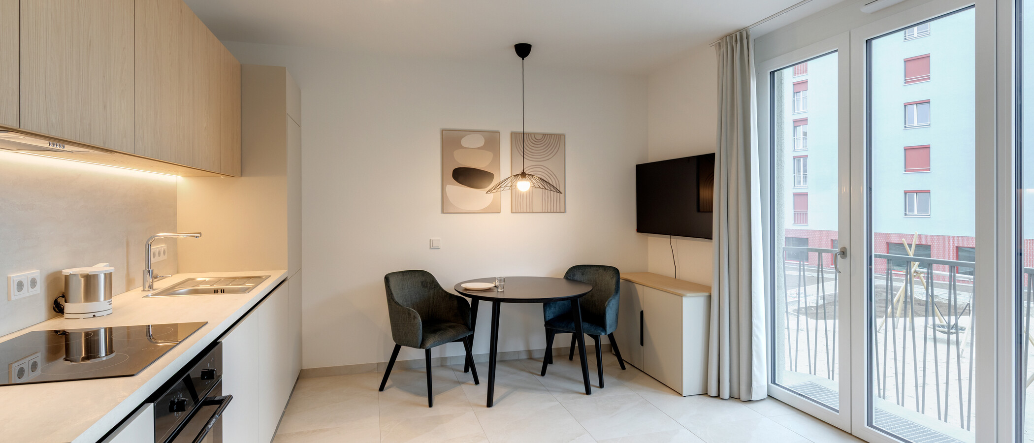 appartamento München Berg am Laim 01 zona living 14903