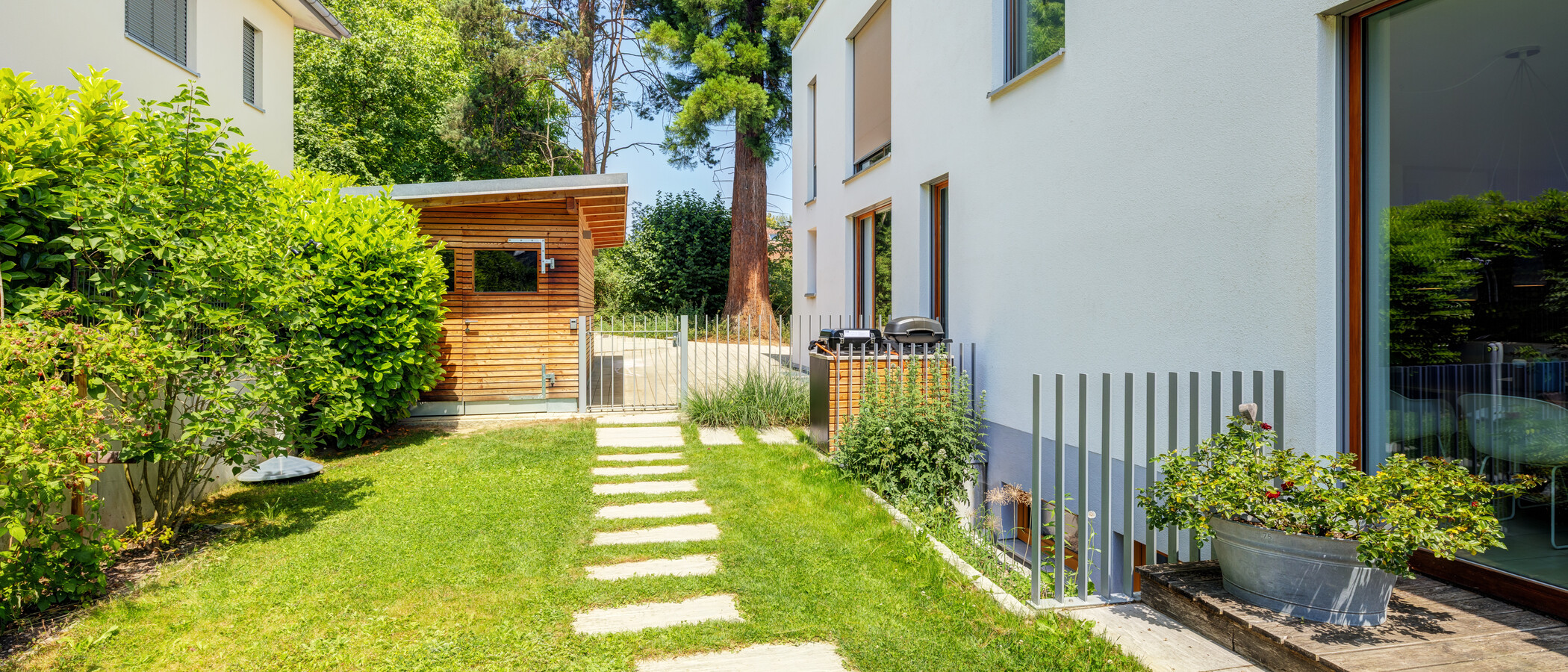 casa a schiera Inning am Ammersee 04 giardino 14905