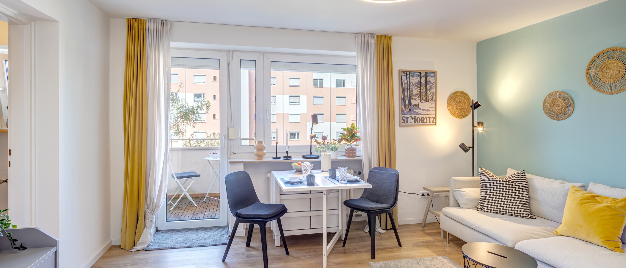 appartamento München Fasanerie 02 zona living 14906