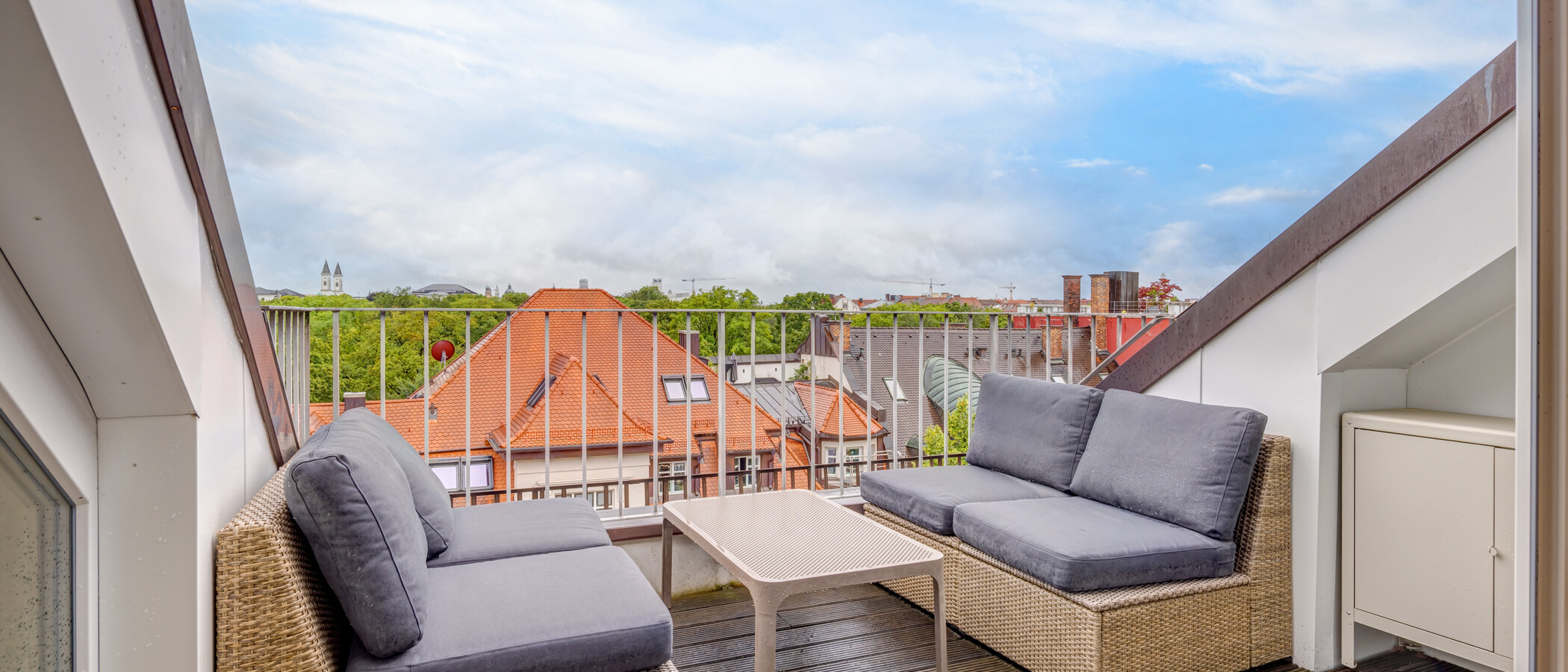 maisonette München Schwabing 01 terrazza sul tetto 14908