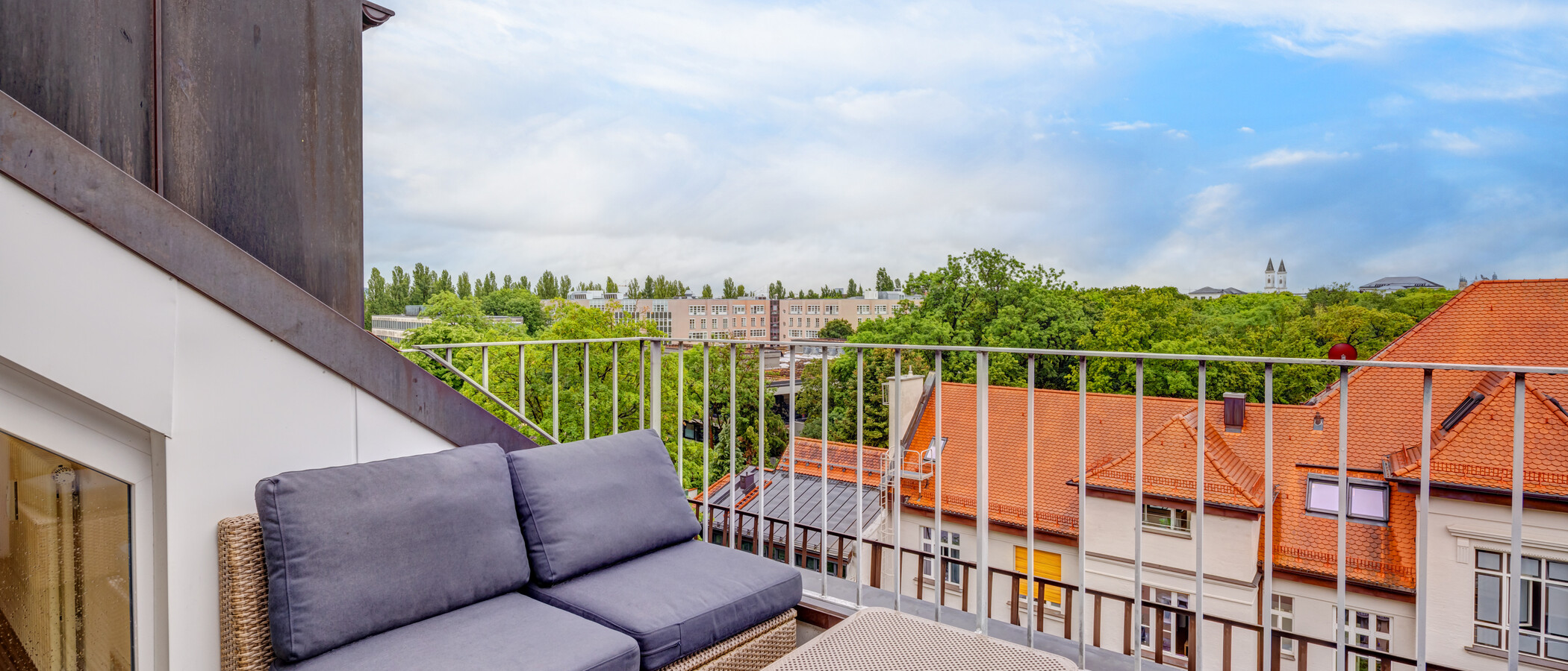 maisonette München Schwabing 02 terrazza sul tetto 14908