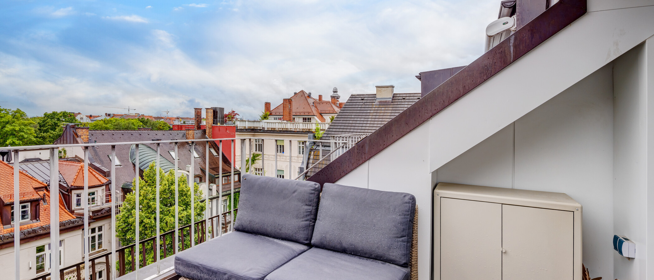 maisonette München Schwabing 03 terrazza sul tetto 14908