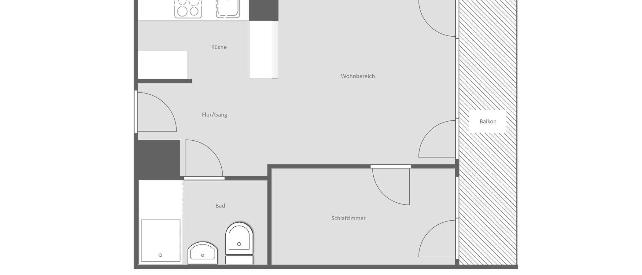 appartamento München Johanneskirchen 01 planimetria 14909