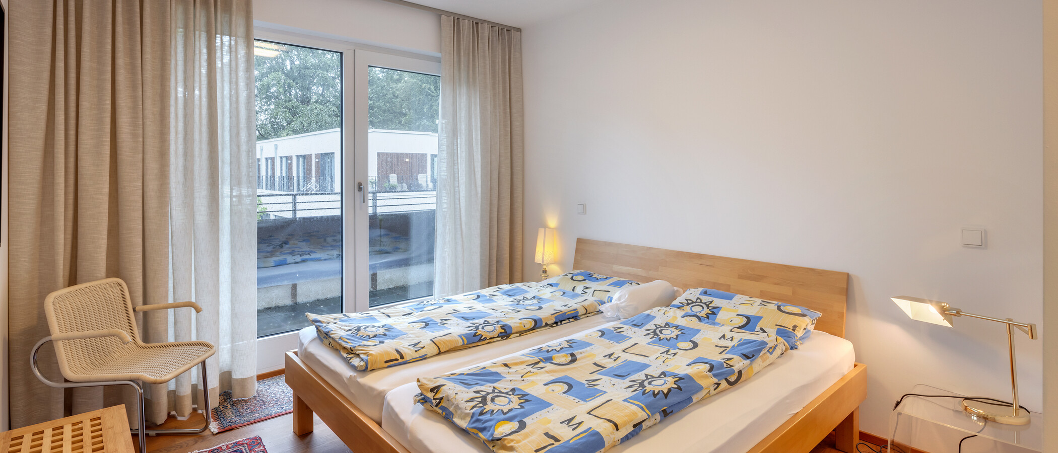 attico con terrazzo München Menterschwaige 01 camera da letto 14914