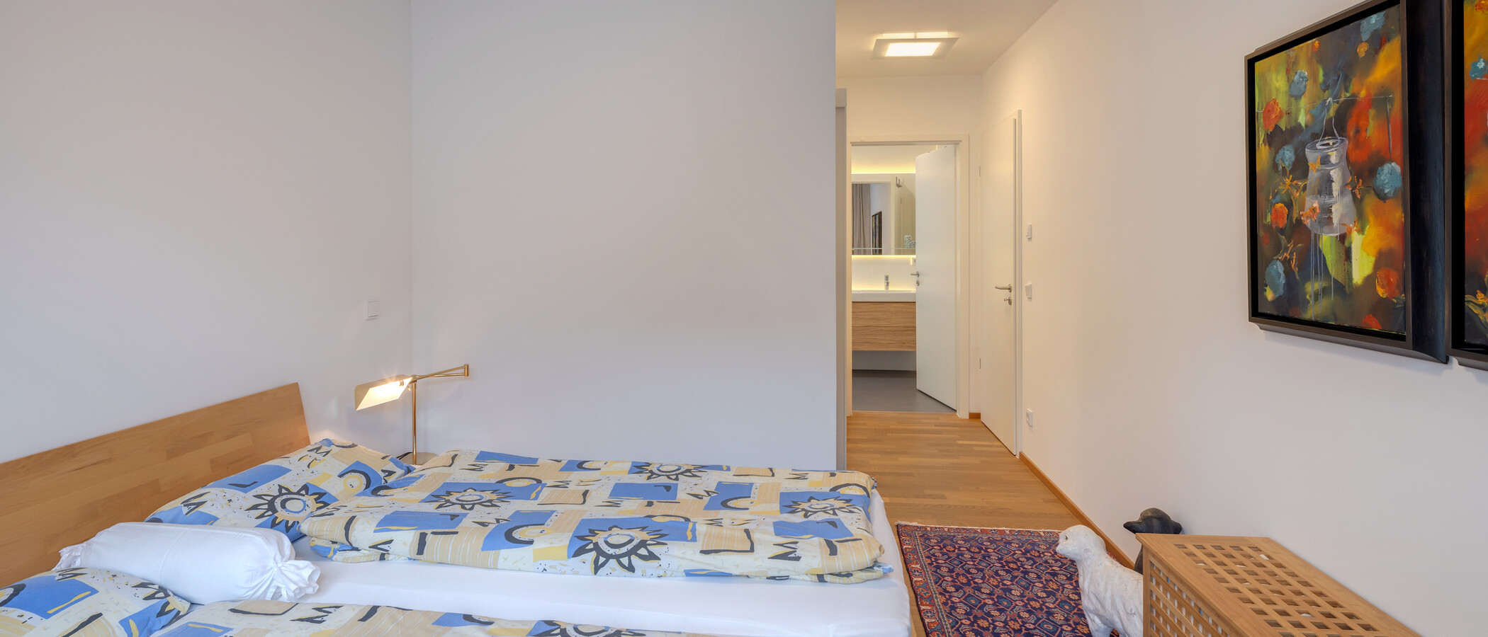 attico con terrazzo München Menterschwaige 02 camera da letto 14914