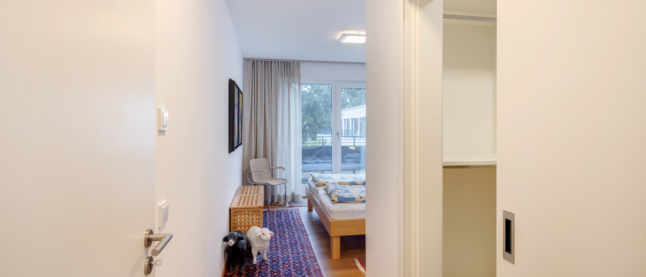 attico con terrazzo München Menterschwaige 05 camera da letto 14914