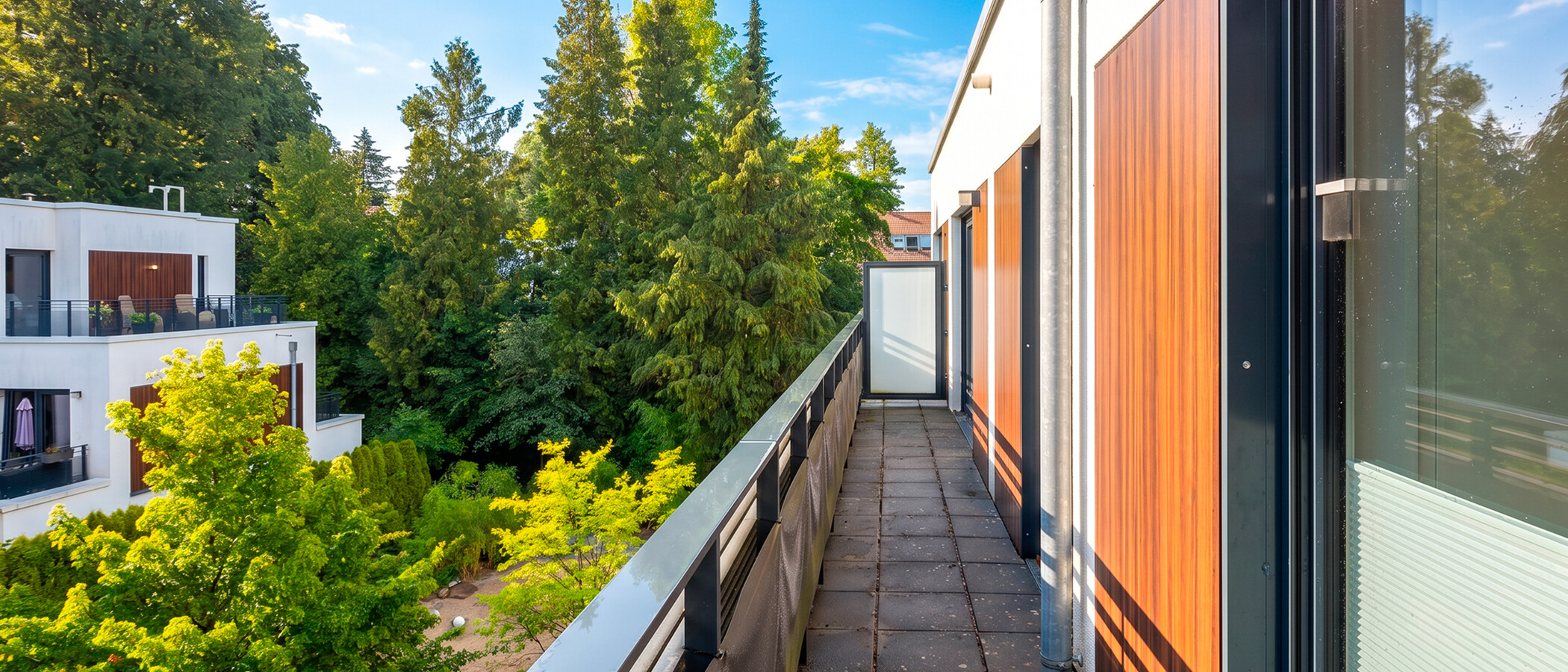 attico con terrazzo München Menterschwaige 05 terrazza sul tetto 14914