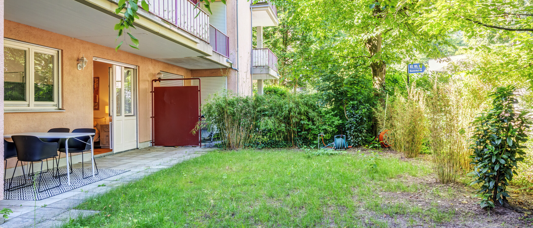 appartamento con giardino München Herzogpark 03 terrazza 14929