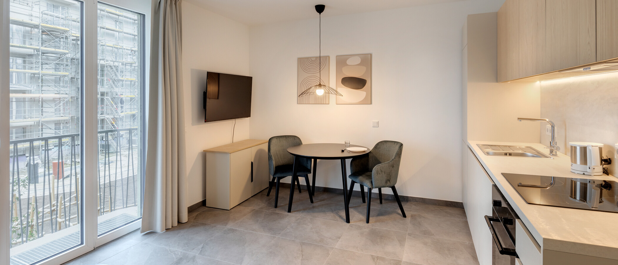 appartamento München Berg am Laim 02 zona living 14931