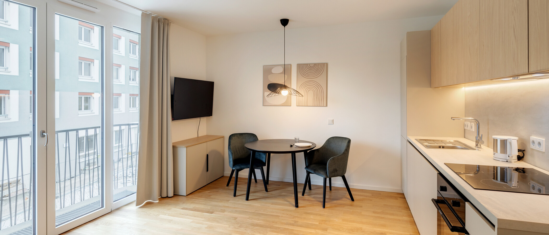 appartamento München Berg am Laim 02 zona living 14932